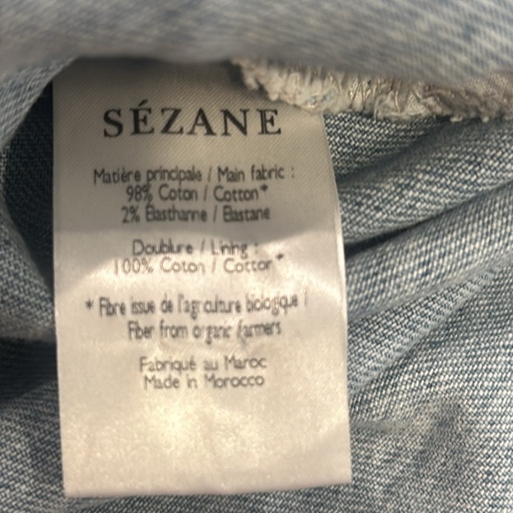 Sezane light wash shorts - Picture 5 of 6